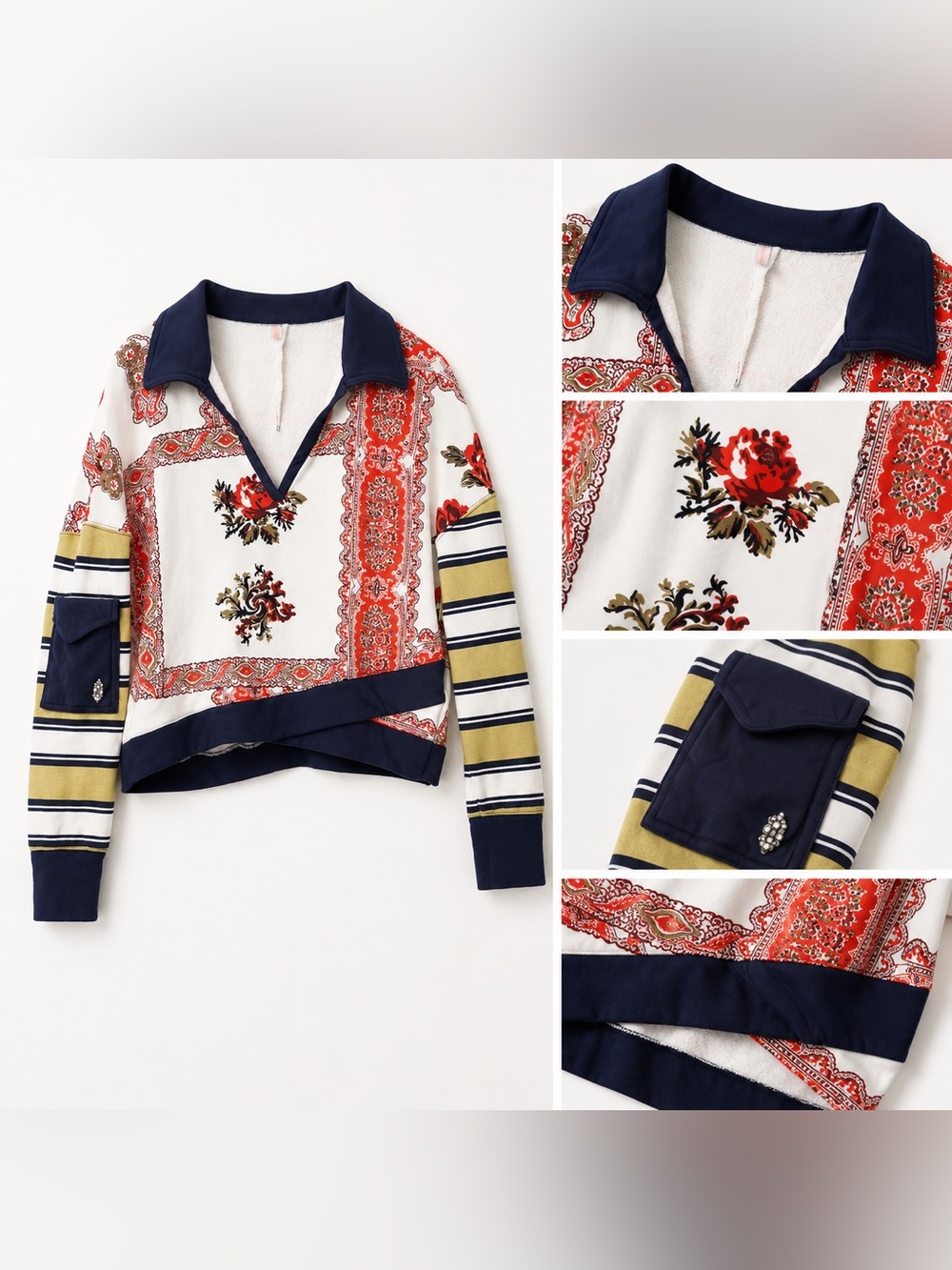 FP Movement by Free People Patterned Long Sleeve Top